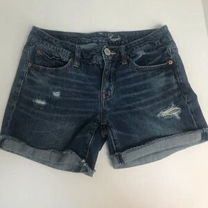 American Eagle Denim Jean Distressed Shorts‎ size 0